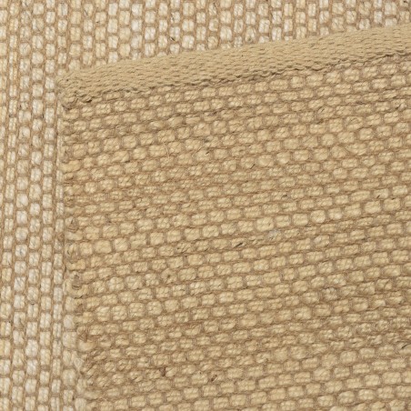 Tapis QUENTIN 160x230cm en jute et coton beige