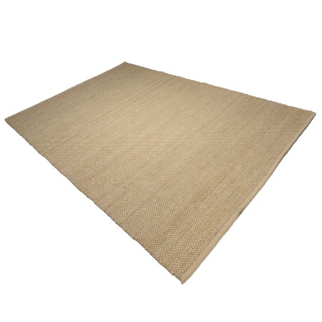 Quentin Rectangular Rug 200x290cm - Beige Jute and Cotton