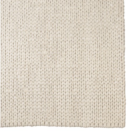 Tapis rectangulaire QUENTIN en laine écru 200x290cm