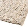 Tapis rectangulaire QUENTIN 200x290cm en laine tissée beige