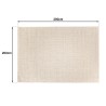 Tapis rectangulaire QUENTIN 200x290cm en laine tissée beige