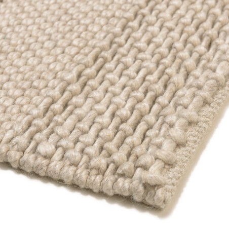 Quentin Rectangular Rug 160x230cm - Linen-Colored Wool