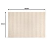 Quentin Rectangular Rug 200x290cm - Linen-Colored Wool