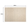 Quentin Rectangular Rug 160x230cm - Beige Looped Wool