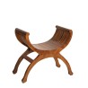 Tabouret Yuyu 1 place bois Teck marron