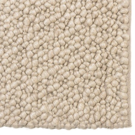 Quentin Rectangular Rug 200x290cm - Beige Looped Wool