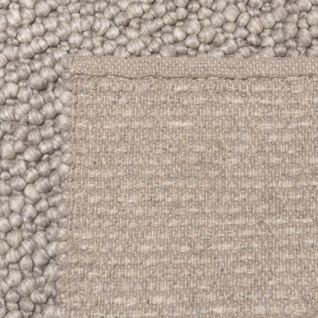 Tapis QUENTIN en laine bouclée taupe 160x230cm