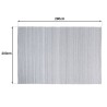 Tapis d'extérieur rectangulaire QUENTIN 200x290cm gris chiné
