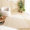 SACHA Rectangular Rug 160x230cm in Recycled Cotton - Ivory
