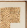 SANDY Wall Decoration 82x122cm Beige/Black Mosaic