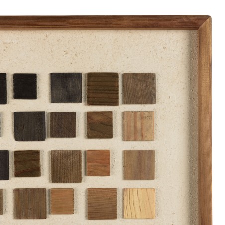 SANDY Wall Decoration 62x82cm Mosaic Gradient in Recycled Pine