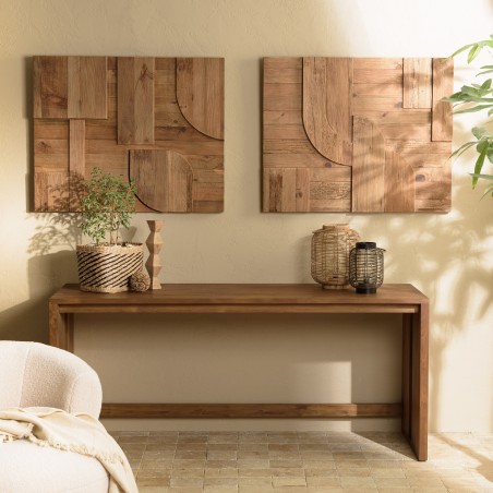 SANDY - Wall decoration C - 98x80cm Geometric Shapes Recycled Pine