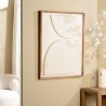 Décoration murale SANDY 62x82cm - Pin recyclé blanc