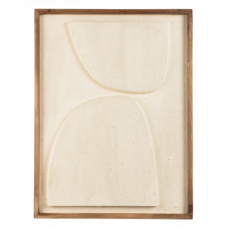 SANDY Wall Decoration 62x82cm - Abstract Shapes Recycled White Pine