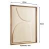 Décoration murale SANDY 62x82cm - Pin recyclé blanc