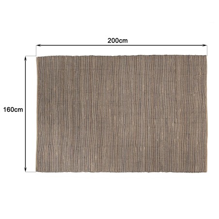 Tapis QUENTIN en jute et coton 160x230cm