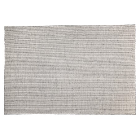 Tapis QUENTIN en laine tissée blanc/gris chiné 200x290cm