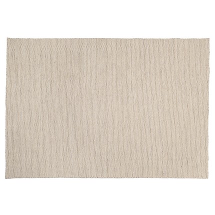 Tapis QUENTIN 160x230cm laine blanc/marron chiné