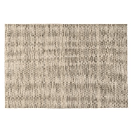 Quentin Rectangular Rug - Woven Wool, White & Khaki, 160x230 cm