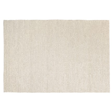 Tapis QUENTIN en laine tissée 160x230cm - couleur écru
