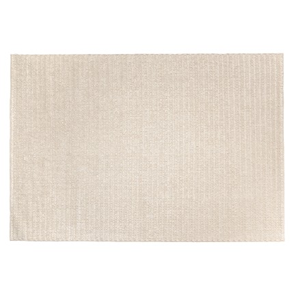 Tapis rectangulaire QUENTIN 200x290cm en laine tissée beige