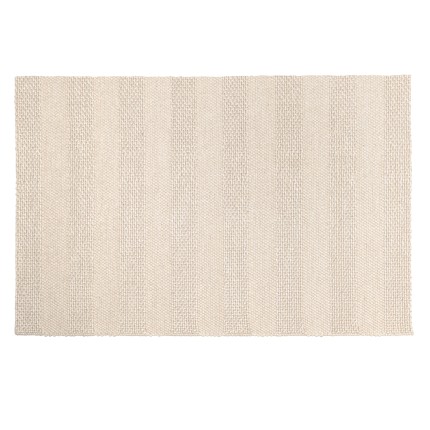 Tapis QUENTIN en laine tissée 160x230cm - Couleur lin