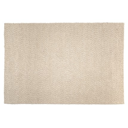 Quentin Rectangular Rug 200x290cm - Beige Looped Wool