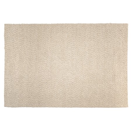 Tapis rectangulaire QUENTIN en laine bouclée beige 200x290cm