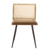 Lot de 2 chaises MARCEL en manguier et cuir