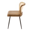 Lot de 2 chaises MARCEL en manguier et cuir