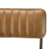 Lot de 2 chaises MARCEL en cuir et acier