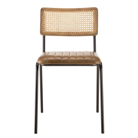 Lot de 2 chaises MARCEL en manguier - Style rétro et chaleureux