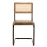 Lot de 2 chaises MARCEL en manguier et cuir
