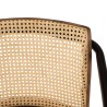 Lot de 2 fauteuils Marcel en manguier et cuir