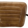 MARCEL Armchair - Padded Leather Seat & Mango Wood Armrests