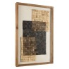 Décoration murale SANDY - Mosaïque beige/noire 42x62cm