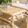 WILL Rectangular BORNEO Teak Coffee Table with Double Shelf