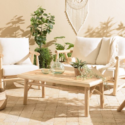 WILL - MADURA Rectangular Coffee Table | Natural Teak Branches