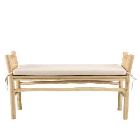 Banc WILL en branches de teck naturel