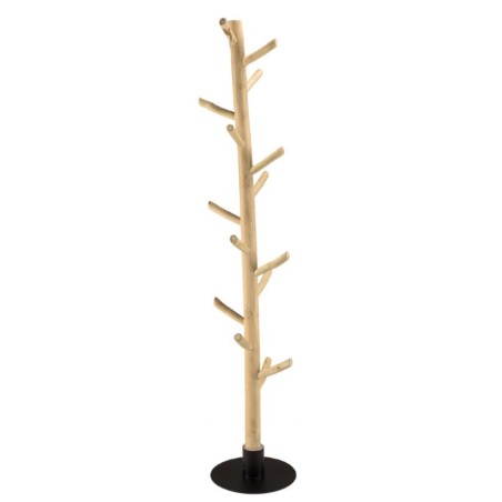 WILL Multi-Branch Coat Rack in Natural Teak - Organize Coats & Accessories