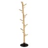 WILL Multi-Branch Coat Rack in Natural Teak - Organize Coats & Accessories