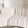 GLORIA - 6-Piece Modular Sofa in Grey and Beige Cotton