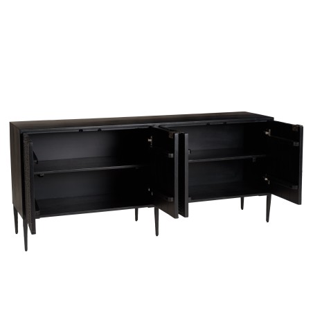 Buffet GLORIA en manguier noir 4 portes