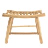 WILL Stool - Natural Teak Branches with Openwork Seat