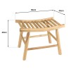 WILL Stool - Natural Teak Branches with Openwork Seat
