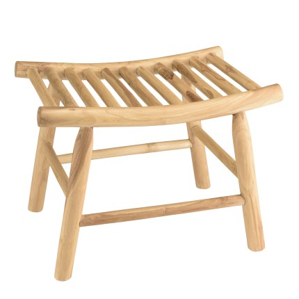 WILL Stool - Natural Teak Branches with Openwork Seat