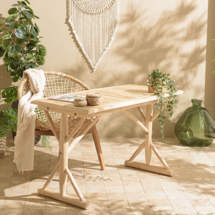 WILL Desk 120x60cm - Natural Teak Branches