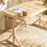 WILL Desk 120x60cm - Natural Teak Branches