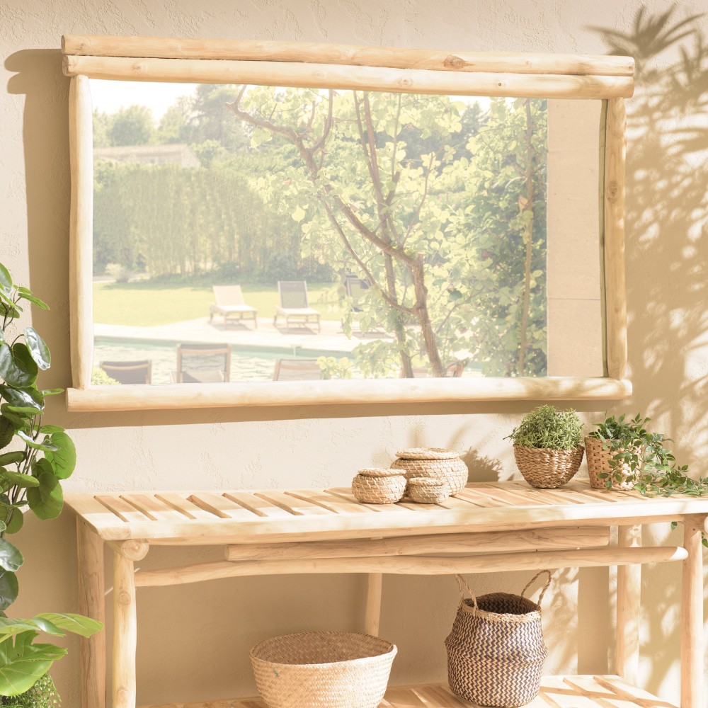 WILL - Rectangular Teak Branch Mirror WILL - Rectangular Teak Branch Mirror