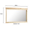 WILL - Rectangular Teak Branch Mirror